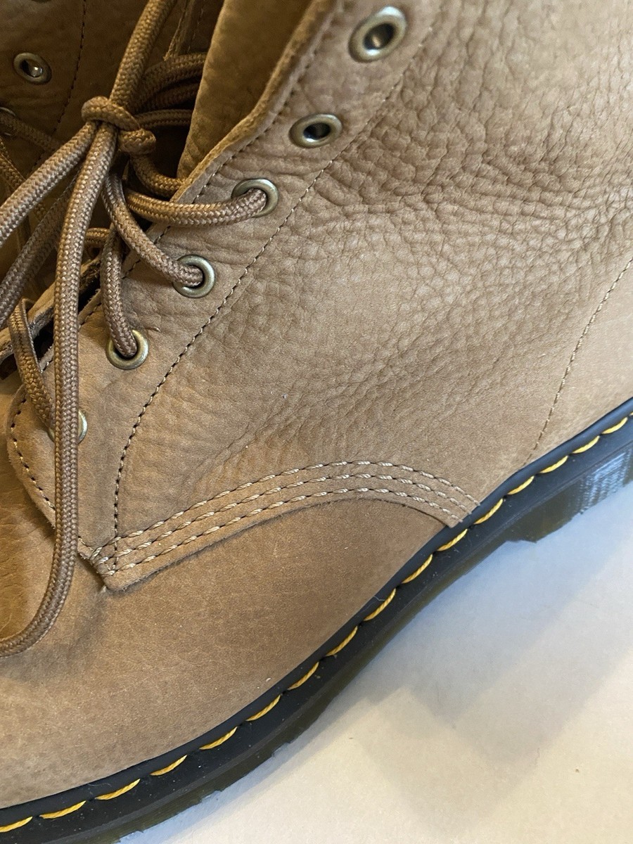 Dr. Martens 101 Unbound Tumbled Nubuck Brown Suede Leather Combat Boots Dr. Martens 101 Unbound Tumbled Nubuck Brown Suede Leather  main image 4