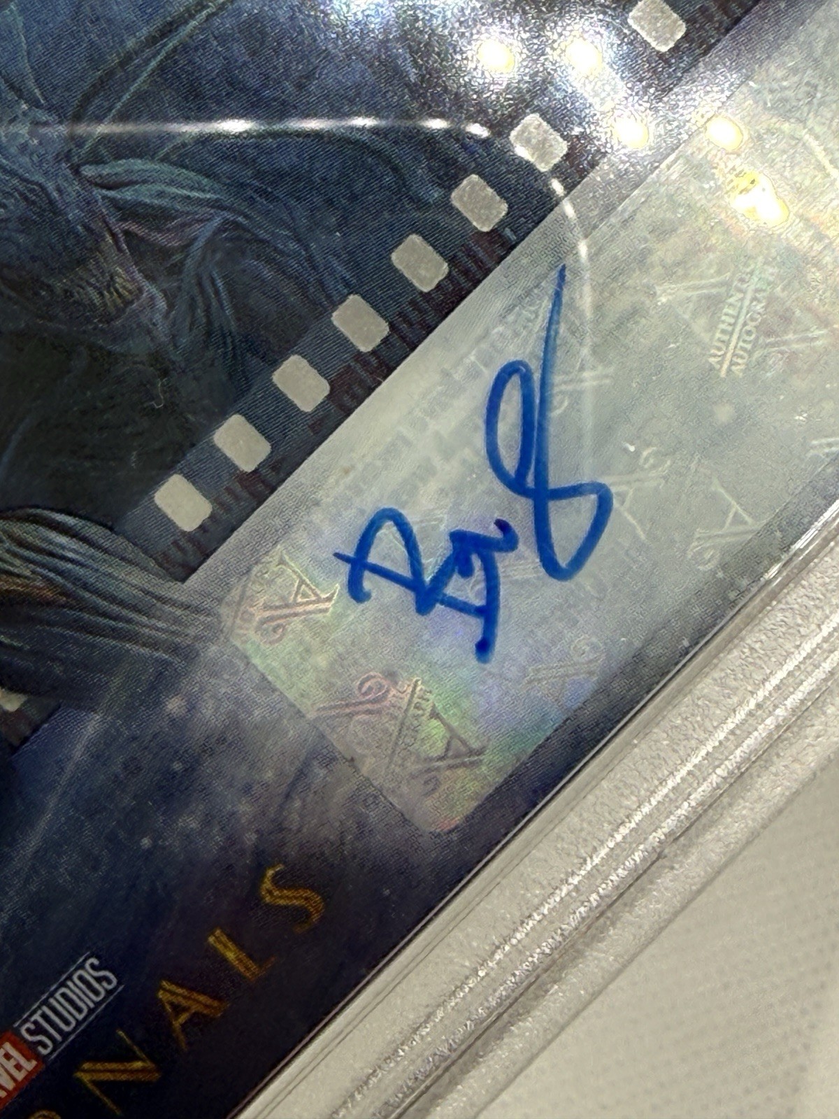 BILL SKARSGARD AS KRO PSA 9 2023 UD MARVEL ETERNALS IMMORTALS FILM CELS AUTO view 7