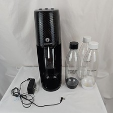 SodaStream One Touch Soda Maker - Black W/ 3 Bottles - NO Co2