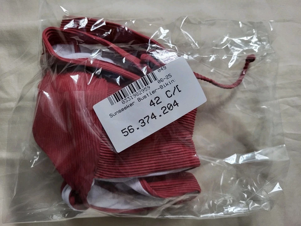 Sunseeker Oberteil L Bustier Neu 42 C bordeaux - Bild 3 von 3