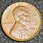 1954 Lincoln Cent • Almost Uncirculated TONED • Philadelphia Mint • Semi-Key 1C