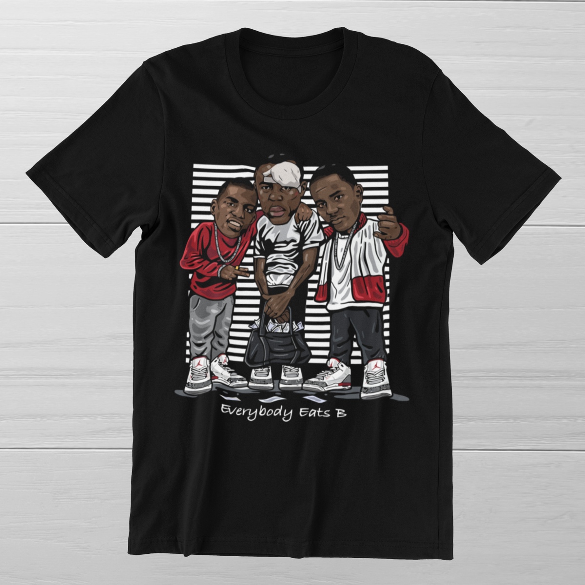 [NF]25SS★VINTAGE SNAP LETTERING TEE Paid in Full T-Shirt Old School Retro Hip Hop Movie on Ring