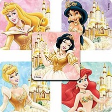 Lot of 10 Disney Princess Enchanted Stickers - Party Loot Bags Craft & Cards