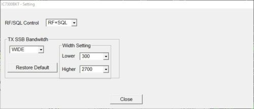 IC7300BKT CAT Control per Icom IC-7300 - FULL Version - Foto 6 di 7