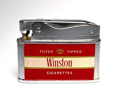 Winston Cigarettes Lighter Made in Japan Sarome ''Swallow''