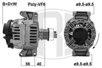 ERA Lichtmaschine Generator 90A 14V FüR Mercedes-Benz Sprinter 4-T Bus 408 CDI
