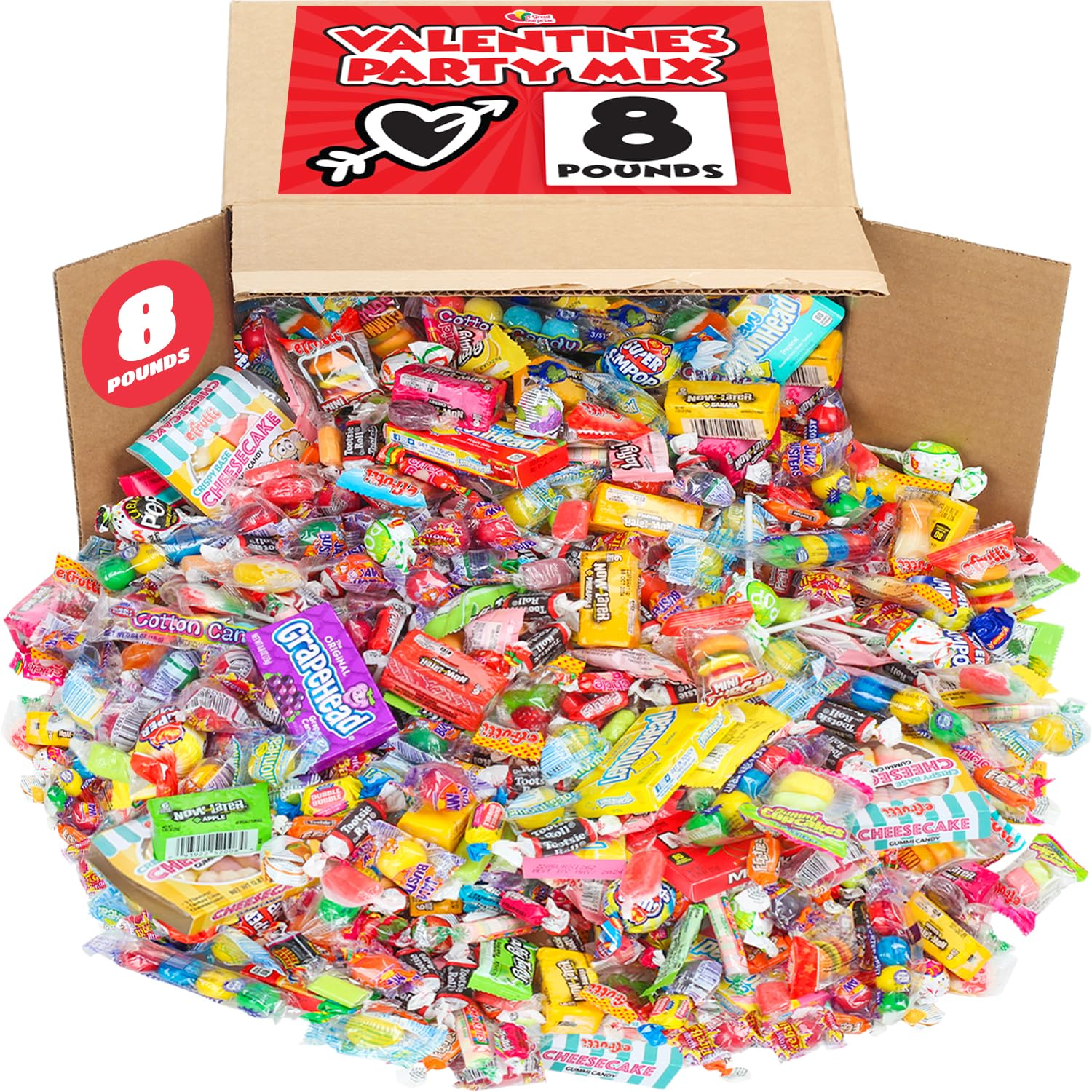 Big Bulk Candy - 8 Pounds - Individually Wrapped Candies - Big Bulk Candies - Pi