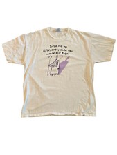 1990s Vintage Tee T-Shirt Treat Me No Differently Than The Pope Men's Unisex XL