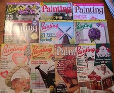 Painting Magazines with Patterns Lot of 10 Tole Decorative Folk
