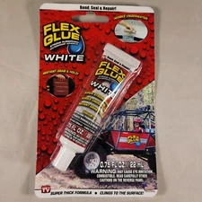 Flex Glue Strong Rubberized Waterproof Adhesive - White - .75 oz.