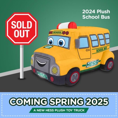 2024 Hess Truck: **School Bus PLUSHIE **MIB