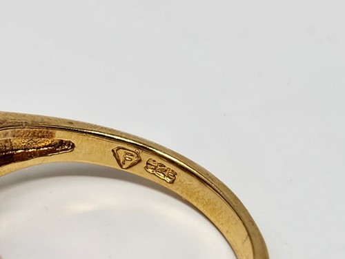Orissa Rhodolite Garnet & Clear CZ Ring Gold Vermeil over 925 Sterling Size 6.5 - Picture 5 of 15
