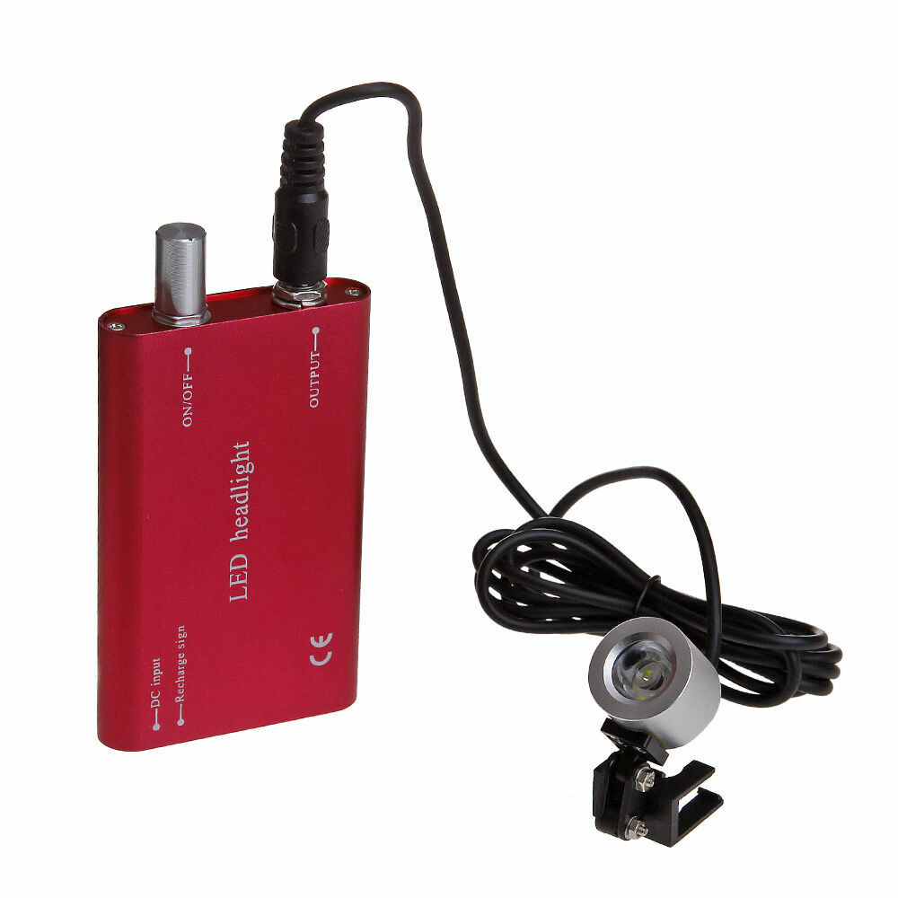 Surgical Dent LED Headlight Lamp Battery & 3.5x420mm Loupes