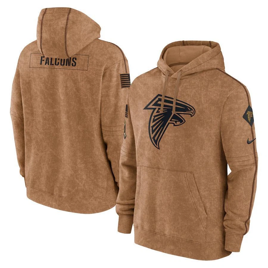 Adult Men's Salute to Service Club American Football Pullover Hoodie Brown 23