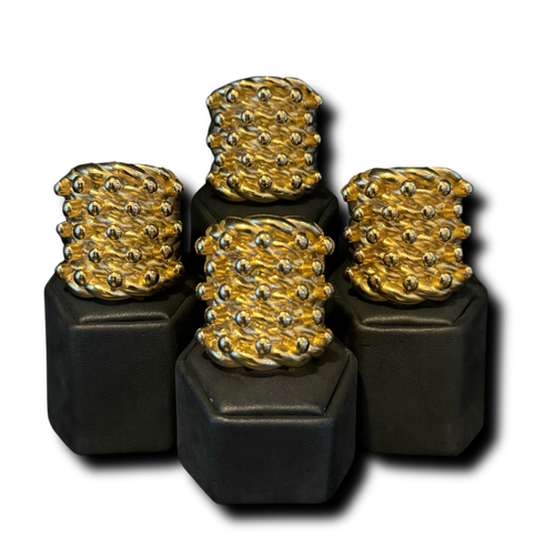 Huge XL Keeper ring stainless steel waterproof gold plated 14kt gold