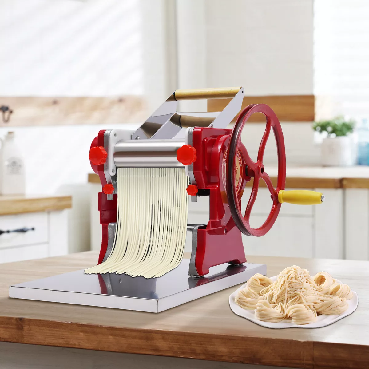 Commercial Pasta Maker Fresh Noodle Making Machine Manual Noodle