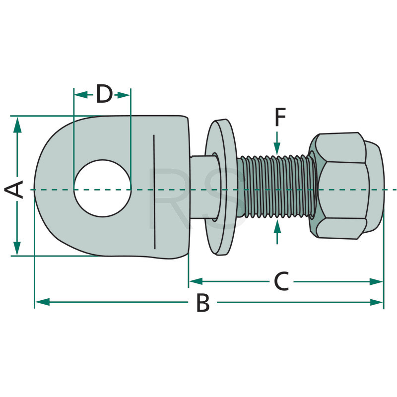 Augenschraube M20 Unterlenker – Ringschraube Für Traktor-Stabilisatorkette