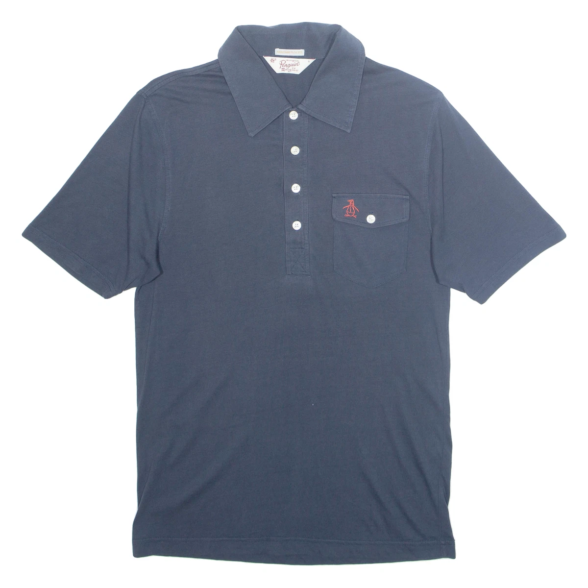 Chemise Original Penguin Homme – Coupe Slim, Manches Courtes, Coton Blanc – Taille M