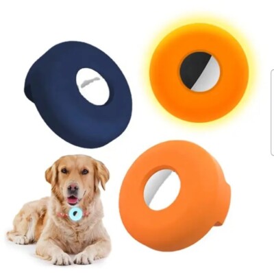 Pet Airtag Dog Cat Collar Holder Silicone for Air Tag Protective Case