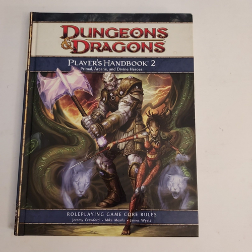 D&D 4th Edition Player's Handbook 2 Primal, Arcane, and Divine Heroes