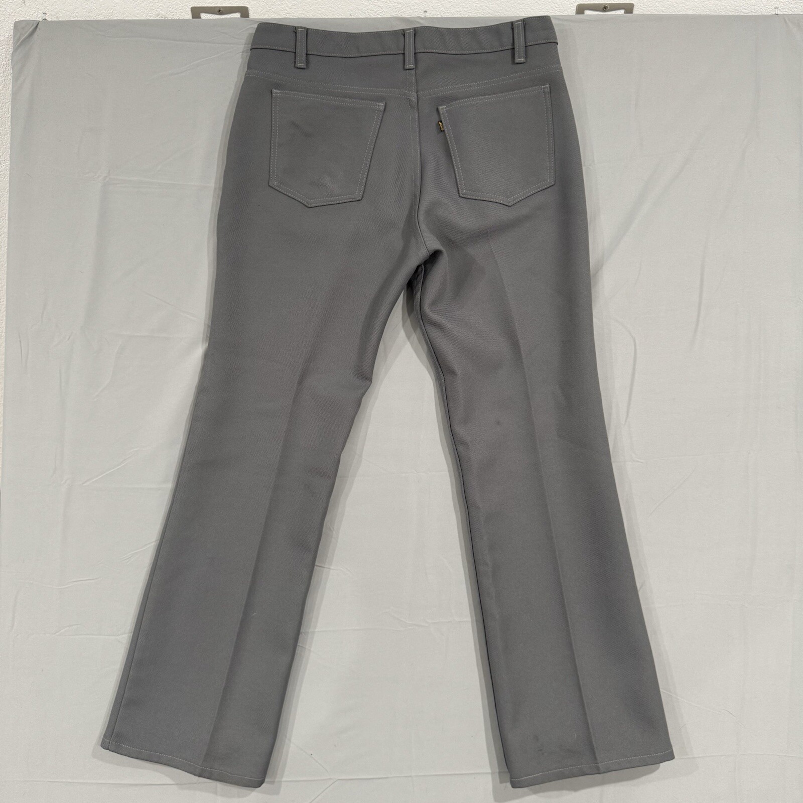 Vintage 90s Levis 517 36x31 Bootcut Black Gold Tab Saddleman Pants Jeans Grey