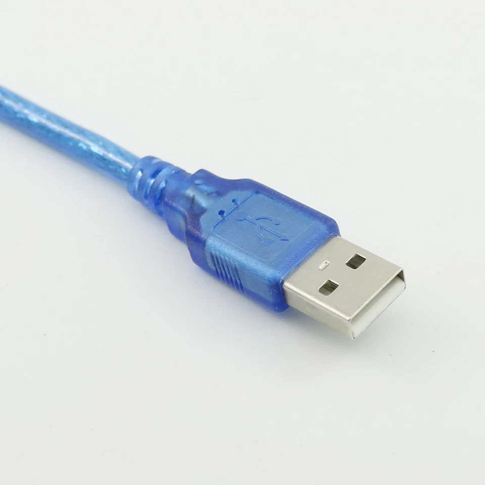 1x Blue USB 2.0 A Male to USB B Male Plug Printer Connector Cable 5M/16FT - Image 4 of 4