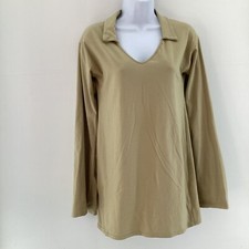 Pretty Little Thing Womens Light Khaki Cotton Polo Collar Flare Bodycon Dress 8 