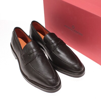 Andrea Ventura NWB Split Toe Penny Loafers Size 43 10 US In Solid Brown Andrea Ventura NWB Split Toe Penny Loafers Size 43 10 US In  main image 3