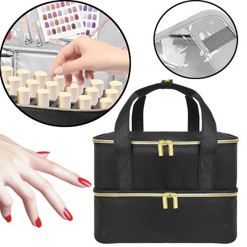 Nail Polish Storage Bag Double Layer Nail Polish Holder for Perfume