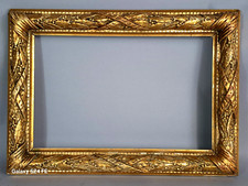 Antique Frame With Keys 48.5X35 Cm Rabbet 39X25 Cm Gilded Stuc Wood C369