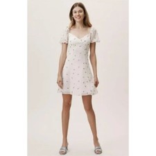 BHLDN Fame & Partners Jennifer Dainty Floral Mini Dress Size 8 US