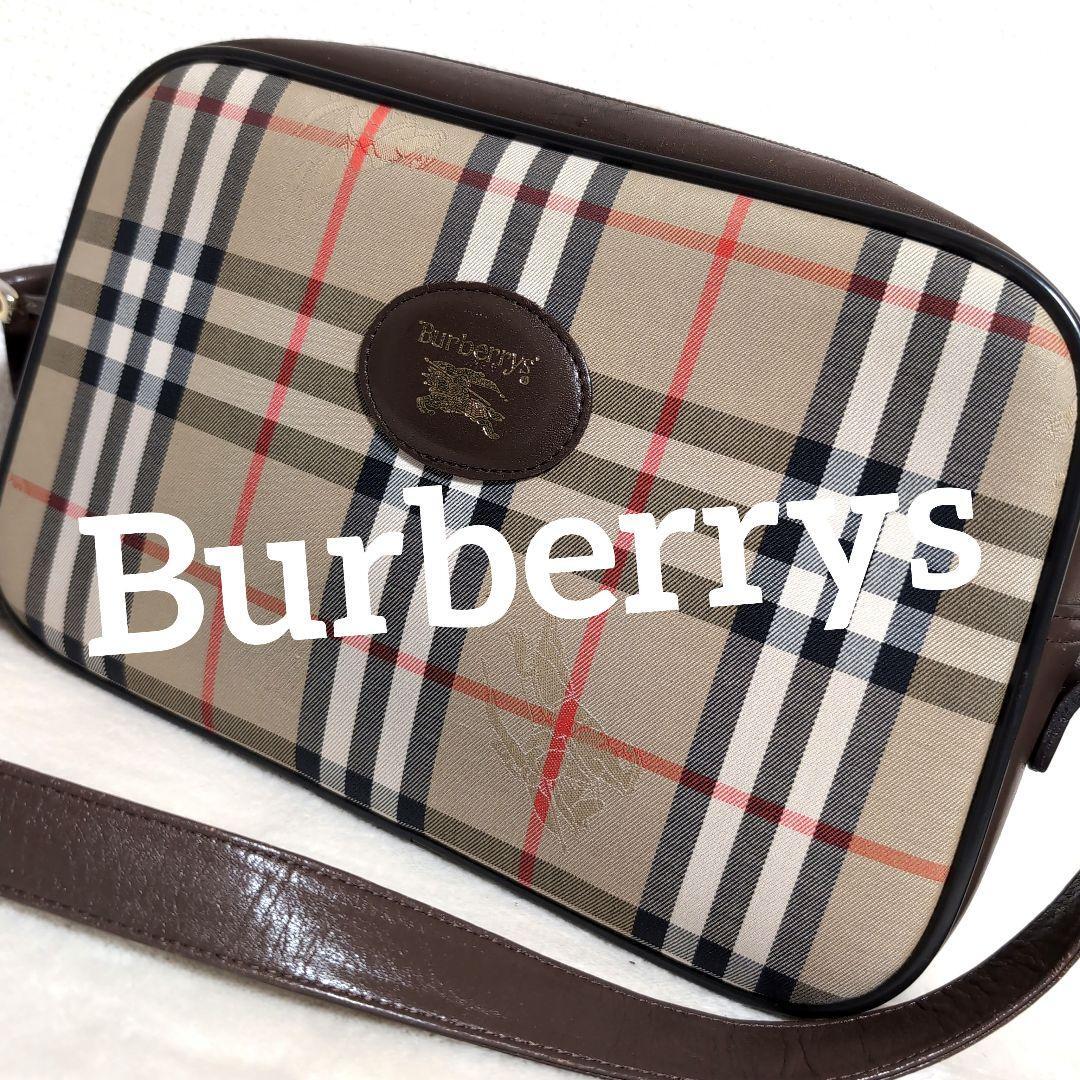Burberry Shoulder Bag Nova Check Canvas Beige Authentic F10251661