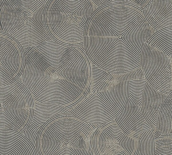 Tapete Vlies Grafisch Kreise Gold Braun Metallic Livingwalls 37900-4 (3,92€/1Qm)-image