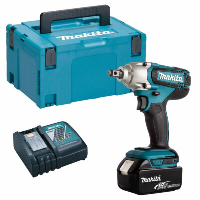 Makita DTW190Z 18V Impact Wrench with x Battery Charger Type  Case UK
