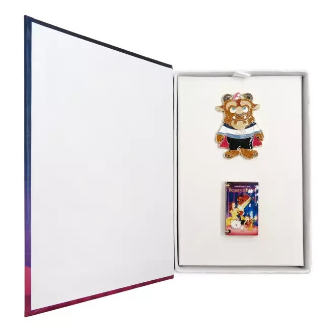 Disney Parks 2022 Beauty and the Beast VHS Pin Set Of 2 – Limited