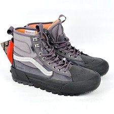 Talla 7 - Vans SK8 Hi MTE-3 Gore Tex Negro Gris Asfalto Senderismo Zapato Botas