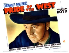 HOPALONG CASSIDY Outstanding Close-Up For PRIDE OF THE WEST 11x14 LC Print 1938