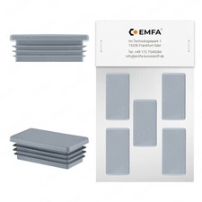 Lamella plugs end caps pipe plugs pipe caps plugs rectangular cap grey