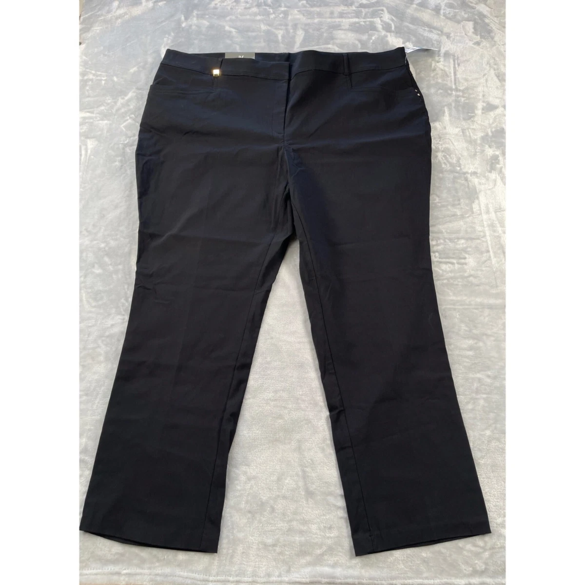 Jm collection slim leg comfort outlet waistband