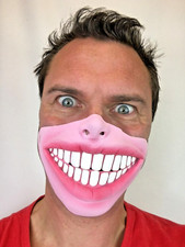 Funny Big Teeth Mask Smile Veneers Rylan Half Face Masks Costume Accessory Joke