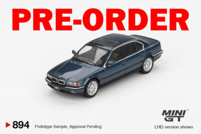 Pre-order) Mini GT #894 BMW 750IL Sorrento Blue Metallic LHD