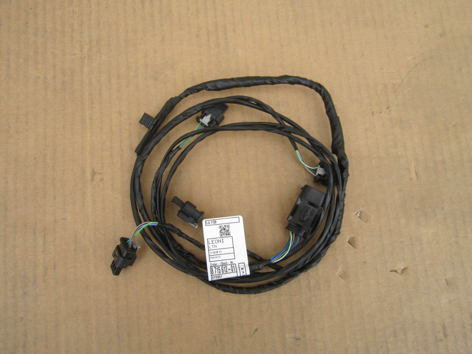 aa203461 BMW 2018 2019 2020 2021 front bumper cover wire harness 
