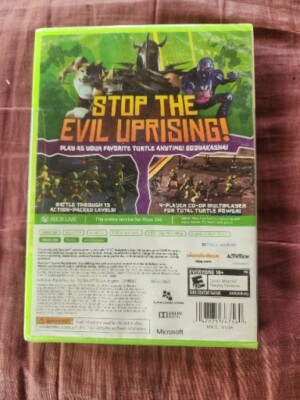 Nickelodeon Teenage Mutant Ninja Turtles Xbox 360 - 2013 New