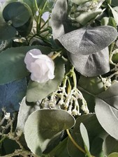 Eucalyptus Garland 1.8m Long White Flower Wedding Decoration table top curtain