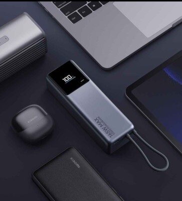 Xiaomi Power bank 10000mAh 165W Built-in USB-C Cable For Macbook