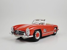 Bburago 1:18 1957 Mercedes Benz 300SL Roadster Diecast Model Red