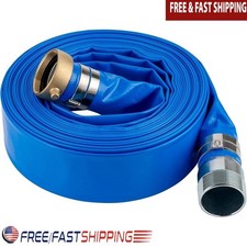 Manguera de descarga de piscina de PVC de 50 pies de alta resistencia conector flexible duradero de 3 pulgadas nueva