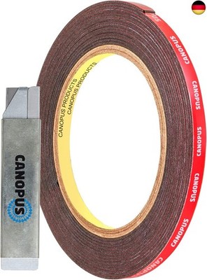 CANOPUS Profi Doppelseitiges Klebeband Extra Stark Wasserfest 5925 (5mm x 3m),