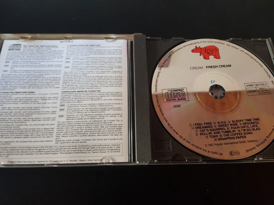 Cream – Fresh Cream (CD,VG+,Repress, PDO (Germany) - Bild 3 von 4