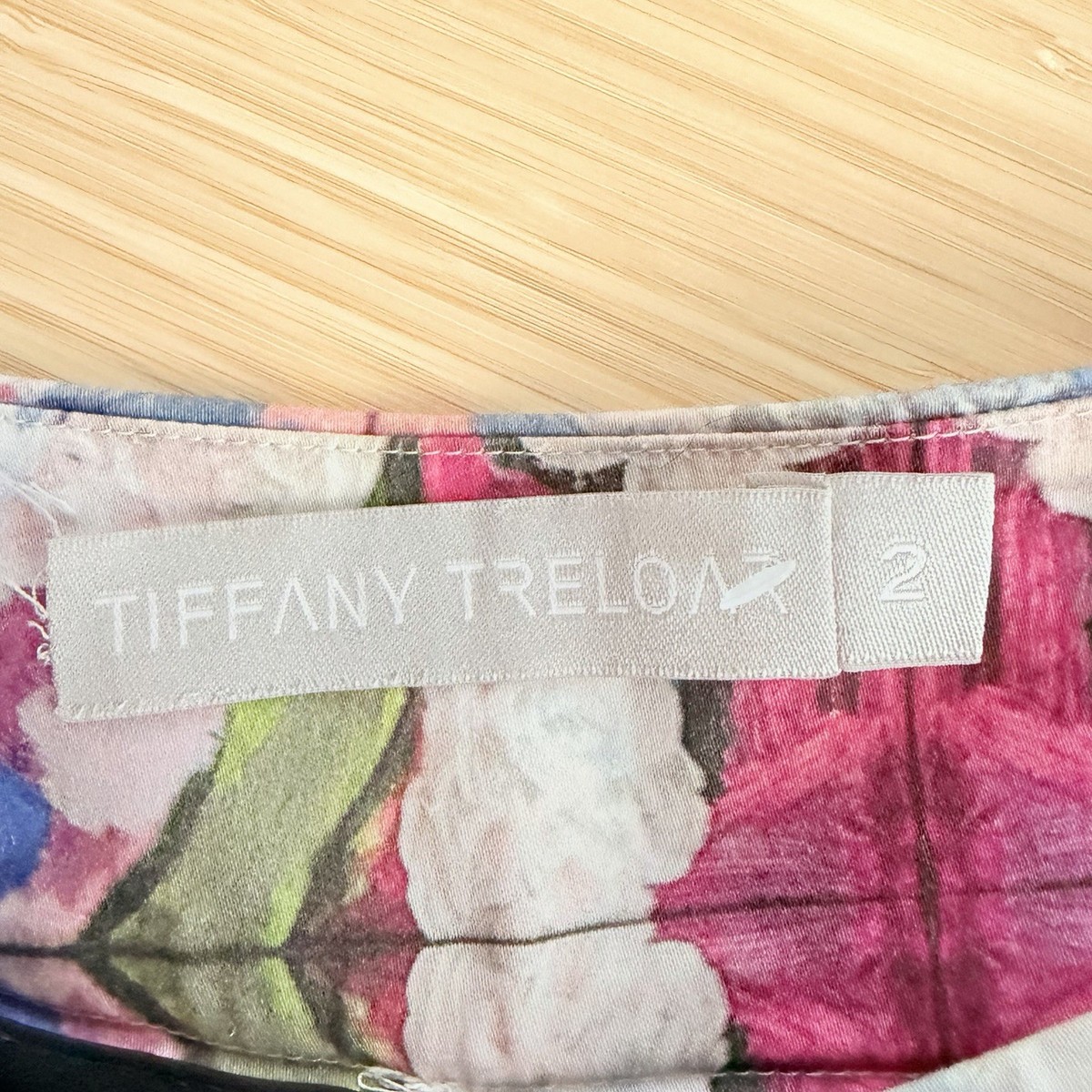 Tiffany Treloar crop leg pants size 2 Pink Colourful Cotton Satin Artsy Barbie View 6